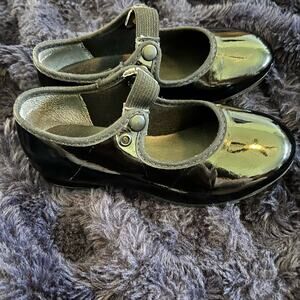 So Danca Toddler Tap Shoes Size 10W Black Patent Mary Jane Dance